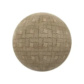 Yellow concrete pavement
